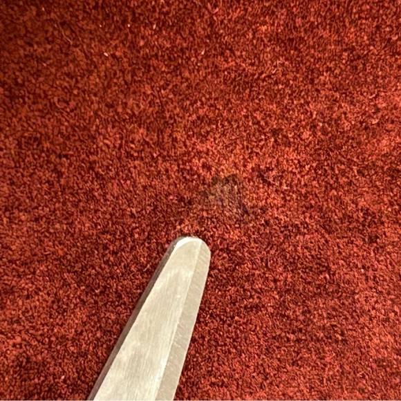 CHANEL Boutique Vintage Burgundy Suede Leather Skirt XS - Picture 8 of 8